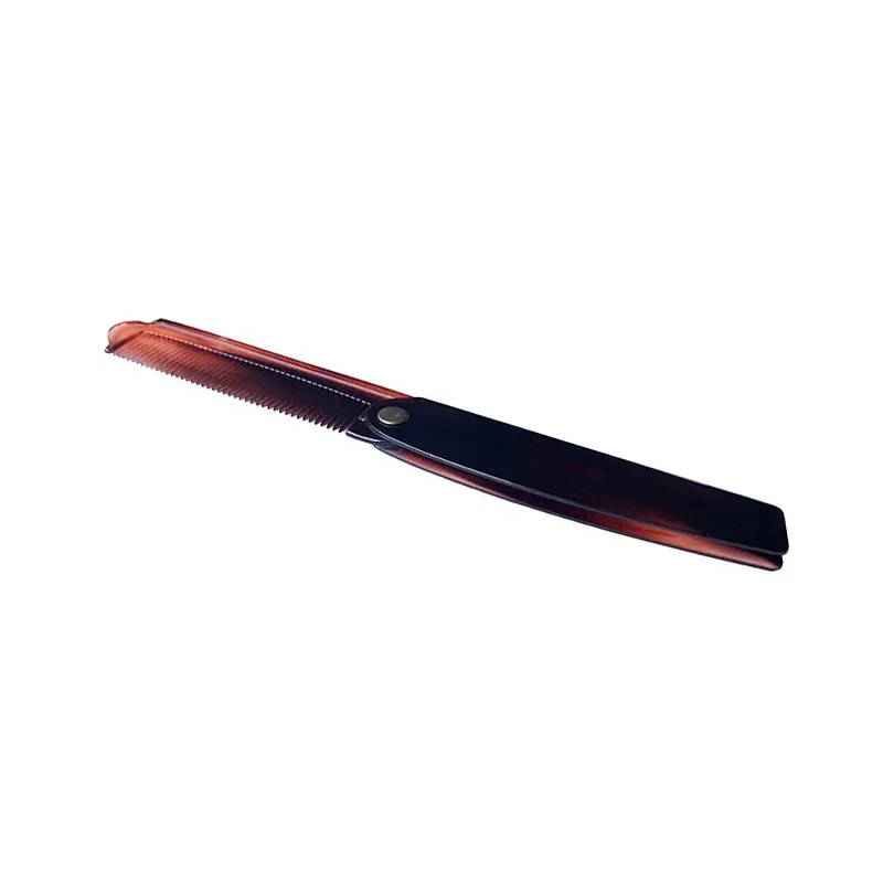 Xinlinda brand folding beard brush fine tooth pocket hotel plastic mini folding beard mustache lice Comb