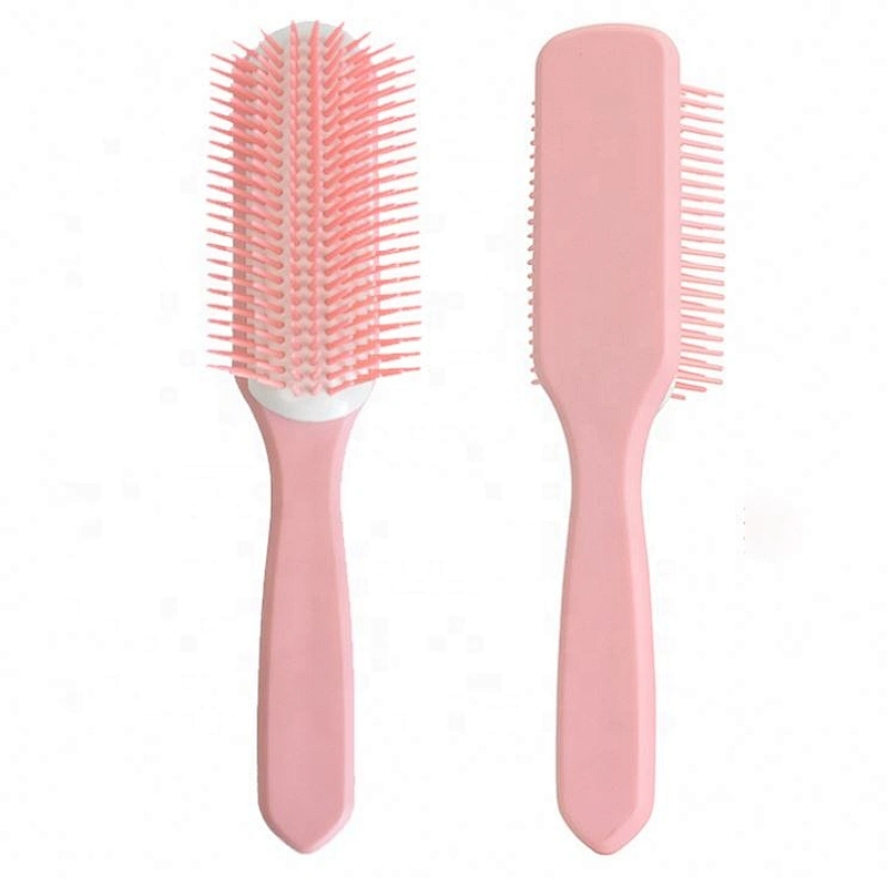 Private Label Denman Brush Manufacturers Wholesale Luxury China Strong Bristles 9 Rows Plastic Compact Waterproof Cushion Laser