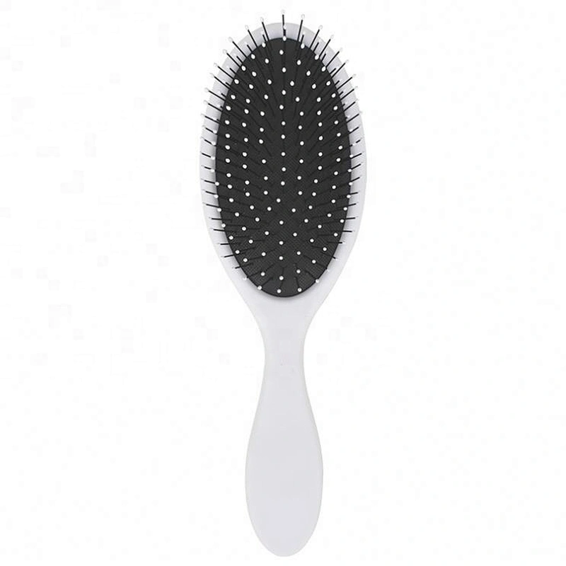 Professional soft comfortable customized color logo plastic hairbrush wet hair brush