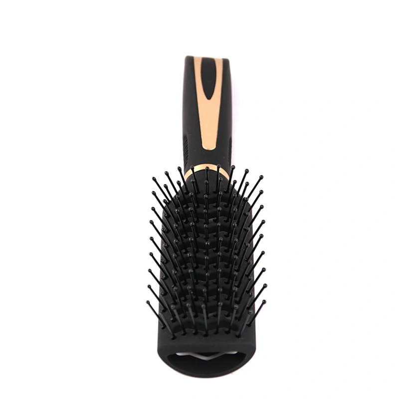 Xinlinda brand ladies fashion high quality black plastic hair brush custom logo hair brush dildo