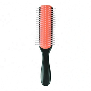 Wholesale inject shiny body small size pocket 5 rows detachable head custom denman brush