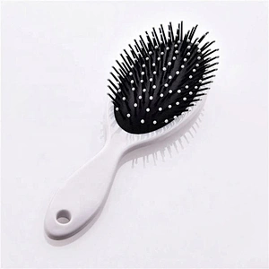 Small Order Detangling Cushion Hair Brush Massage Paddle Comb Customized Logo Marble Stripe