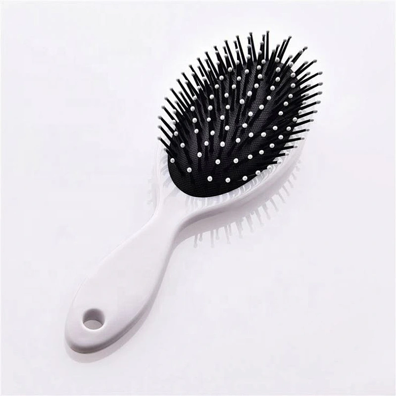 Small Order Detangling Cushion Hair Brush Massage Paddle Comb Customized Logo Marble Stripe