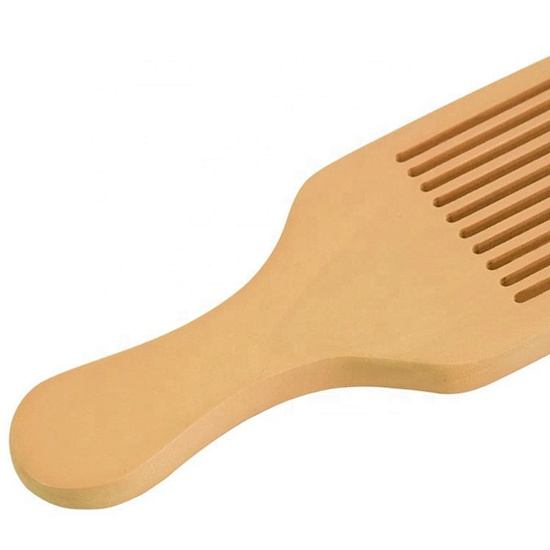 Afro wave big teeth straightening flat comb hairdressing styling tools barber wooden hair comb