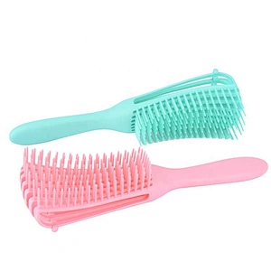 New coming hot sale multicolor customized logo 8 rows adjustable hair air brush