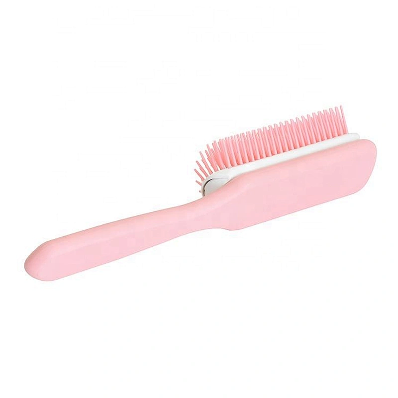 Wholesale plastic denman tek hair brush 9 rows ingrown hair brush for girls