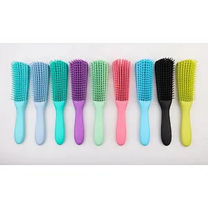 B1756 Powerful Function Tangle Removal Women Men Salon Detangler Natural Hair Brush Multi Color Scalp Massage Curly Plastic Comb