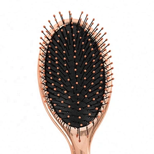 2020 Hot Sale Electroplate Rose Gold Surface Nylon Pins Massage Cushion WET Hair Brush