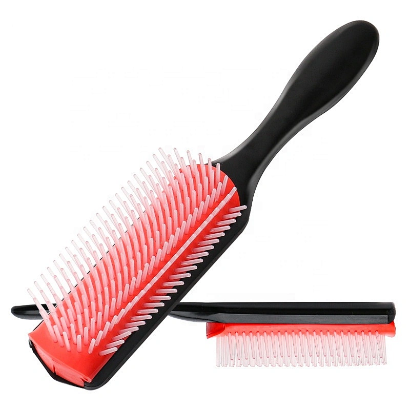 Private label fashional crystal rhinestone air cushion paddle hair brush bling blinged wig brush