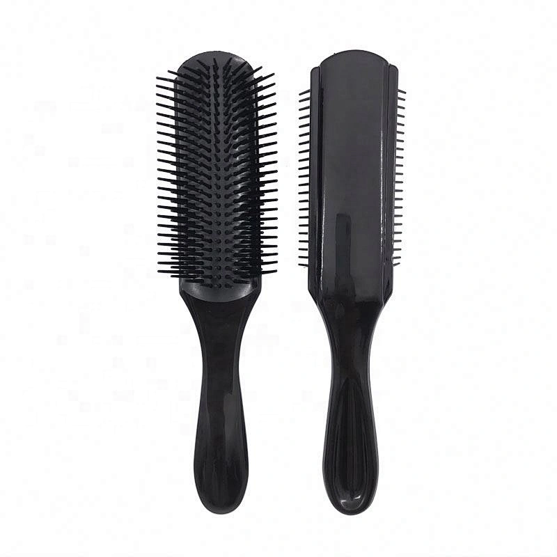 Amazon Hot Sell 2019 Personalized Nylon Bristles 9 Row Denman Hair Brush