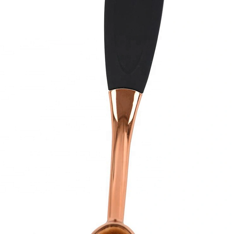 Custom logo new arrived high quality makeup brush any color rose gold mermaid makeup brush