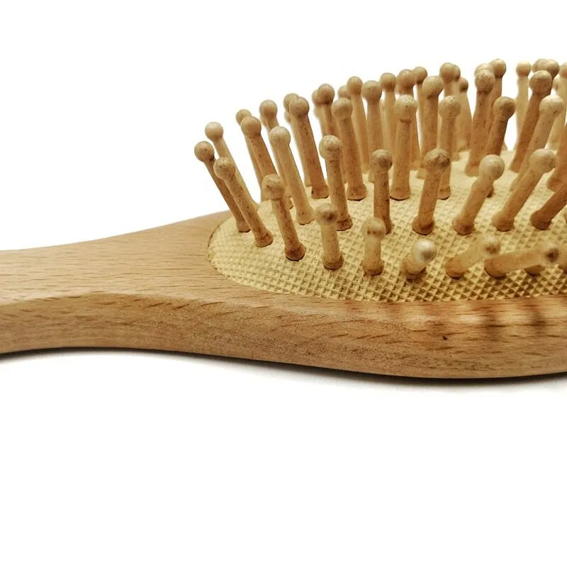 Hair Brush Wooden Bamboo Brush for Hair Hot Sale Professional Hair Soft Boar Bristle Waterproof