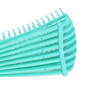 4 colors fast drying 8 rows anti static cleaner edge flat filament top nylon bristles self cleaning hair brush