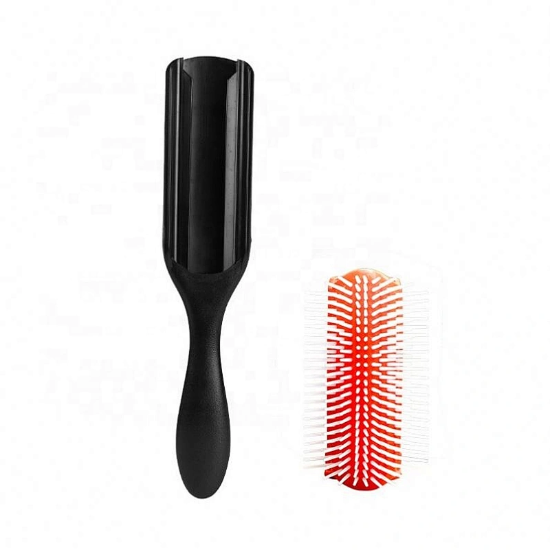 Hairbrush Nylon Pin 9 Rows Pins Hair Scalp Massage Comb Denman Brush
