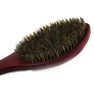 men's grooming beard brush new design eco friendly wooden wave brush 360 curved men hair brush