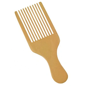 Wholesale ecofriendly men's styling afro pick hair grooming personalized professional hair comb wood