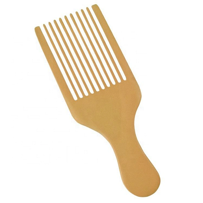 Wholesale ecofriendly men's styling afro pick hair grooming personalized professional hair comb wood