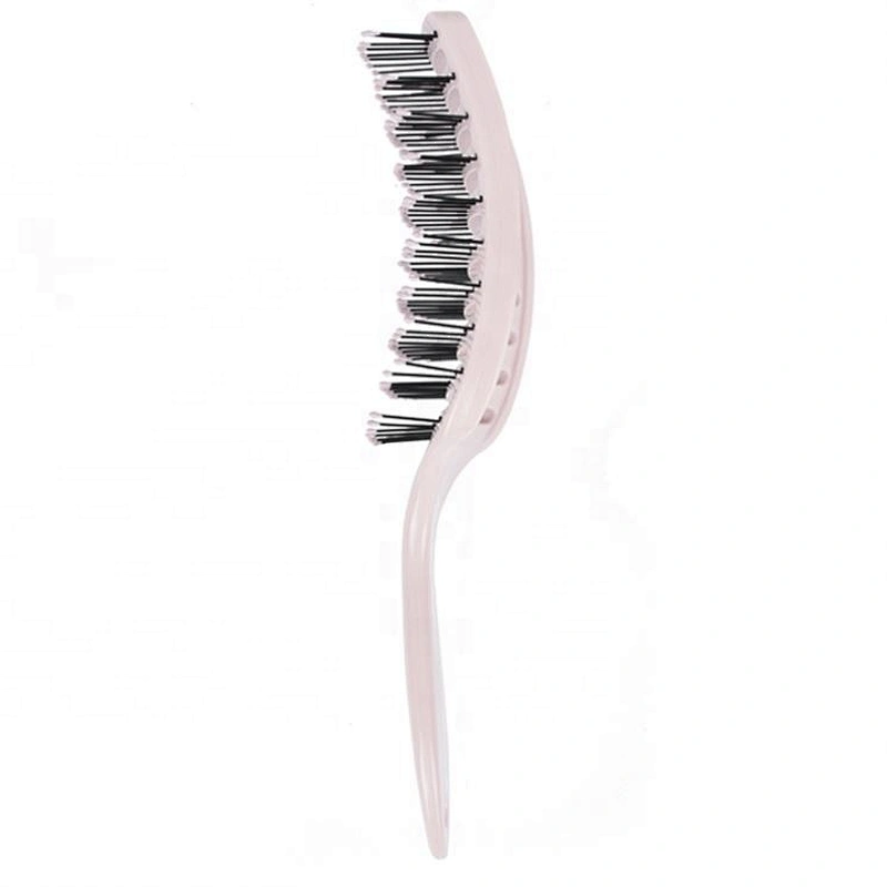 Fashional inject body cheap soft nylon bristles curve massager brush ergonomics shape wave brush custom