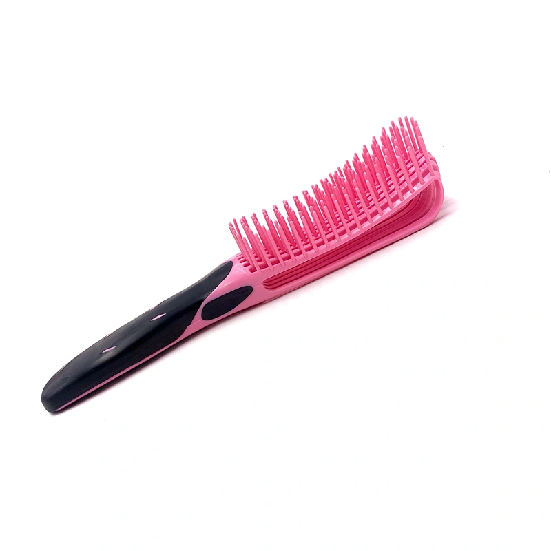 Xinlinda manufacturer Hot sale fashional comfortable multicolor bristles octopus 8 rows detangler brush