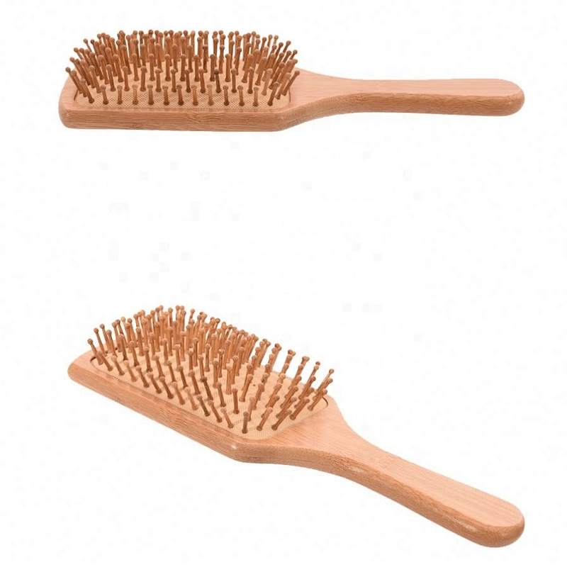 Eco-Friendly Bamboo Detangling Massage Wood Hair Comb Brush