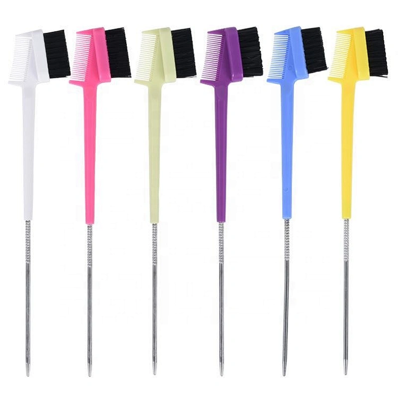 New Products For Style And Braid Metal Tail Double Side Cosmetic Eyebrow Hair Brush
