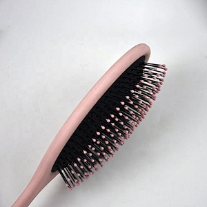 High quality personalized logo ABS colorful hair round brush