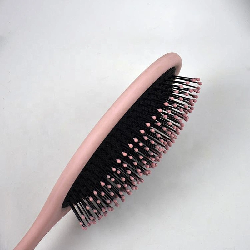 High quality personalized logo ABS colorful hair round brush