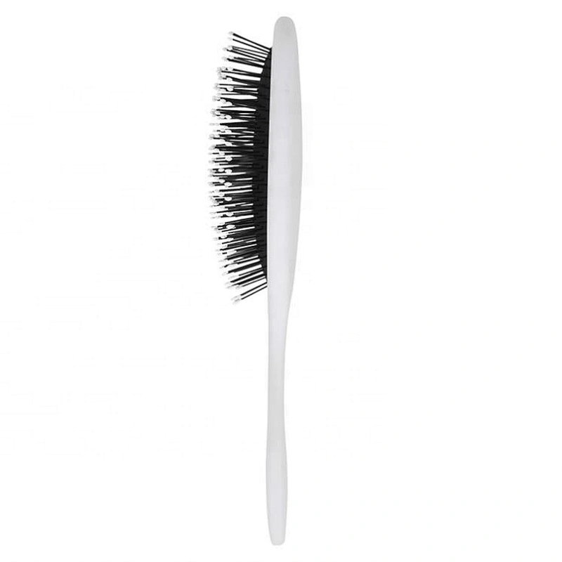 Plastic hair styling wholesale soft cushion nylon bristles personal women white massaging hair brush