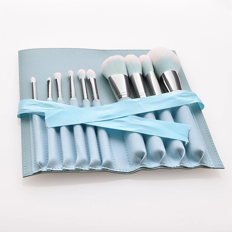 Top Selling On Amazon 12Pcs Makeup Brush Professional Tools Green Private Label Brushes Set