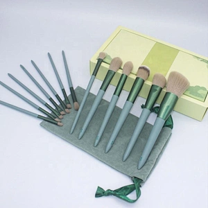 Private Label Makeup Brush Set Custom Foundation Fan Brush Eye Shadow Shaving Brush Flat Brush Smudge Brush Face Concealer