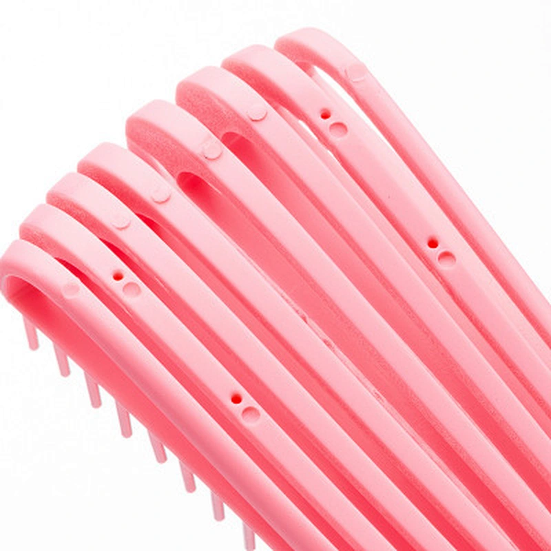 Wanmei Wholesale Custom Logo Products Eight Rows Detangling Massage Detangle Hair Brush For Curly