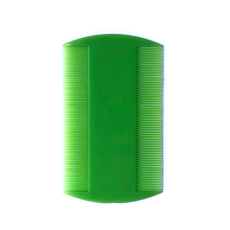 Xinlinda brand hot selling green color and custom color portable widely use plastic lice hair comb