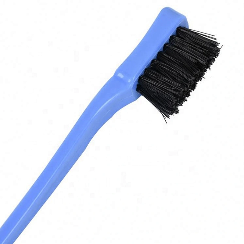 Wholesale custom private label cheap bedazzled double sided eyebrow comb edge control hair Brush
