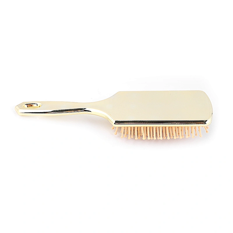 Xinlinda brand high quality hot sale cheap platin gold paddle hairbrush comb