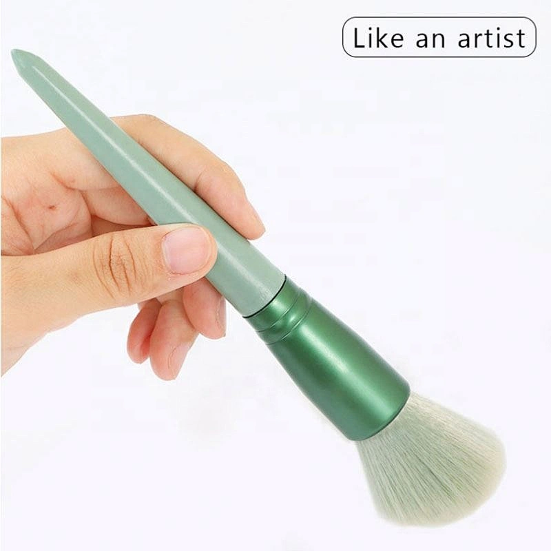 Private Label Makeup Brush Set Custom Foundation Fan Brush Eye Shadow Shaving Brush Flat Brush Smudge Brush Face Concealer