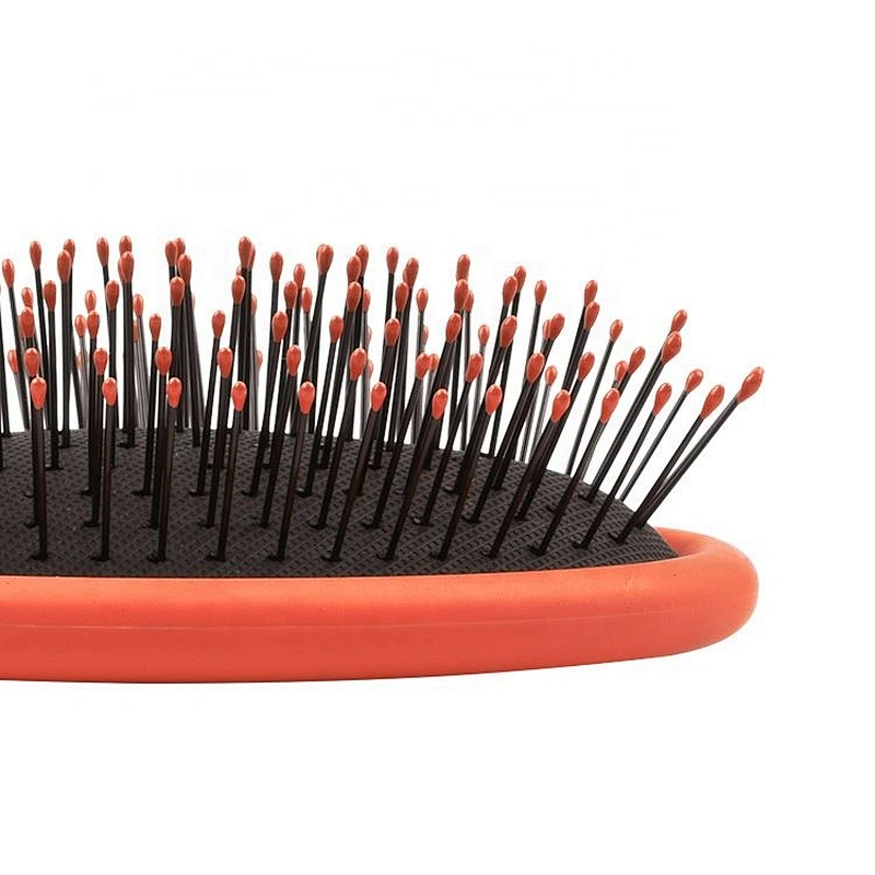 Professional manufacturers rubber painting customized plastic round wet massage hair brush