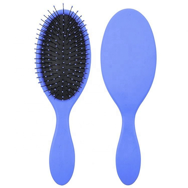 OEM hair extension loop brush facial plastic long handle brush cushion massaging hair brush