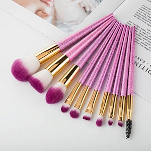 10Pcs Japanese Makeup Set Professional Make Up Brushes