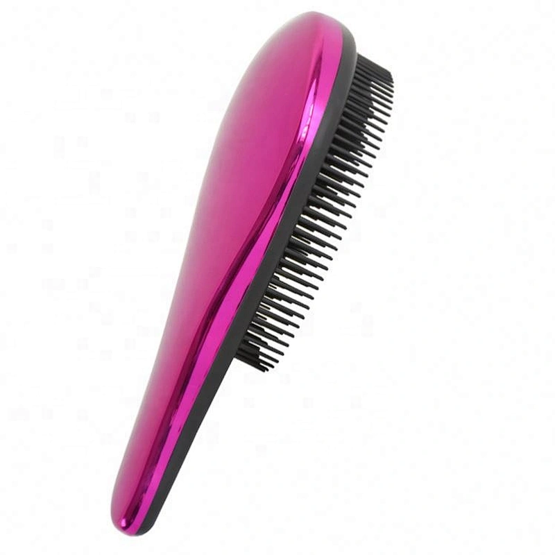 New fashion style OEM manufacturer color change shiny tangle free scalp customized detangling hair brush