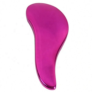 New fashion style OEM manufacturer color change shiny tangle free scalp customized detangling hair brush