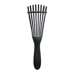 Wholesale Custom Logo Products Eight Rows Detangling Massage Detangle Hair Brush For Curly