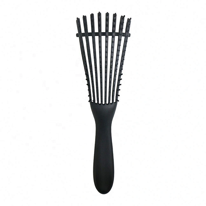 Wholesale Custom Logo Products Eight Rows Detangling Massage Detangle Hair Brush For Curly