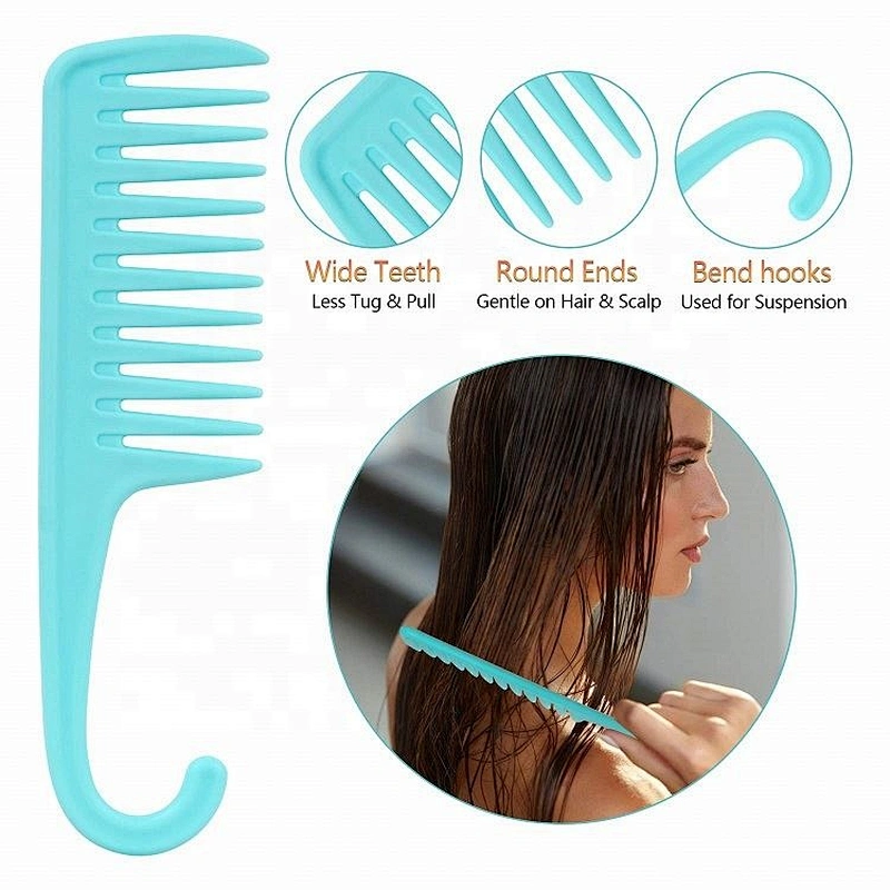 3Pcs Adjustable Bristles Detangling Hair Brush And Silicone Scalp Massage Tangle Free Wide Tooth Comb Set