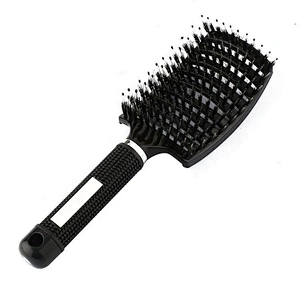 2019 Women Hair Scalp Massage Comb Bristle & Nylon Hairbrush Wet Curly Detangle Brush For Salon Hairdressing Styling Tools