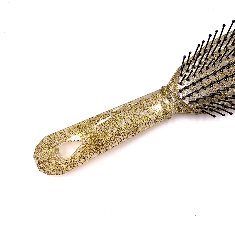 New Detangle  Comfortable Travel Hot Sale Hair Brush Good Quality Plastic Hair Brush