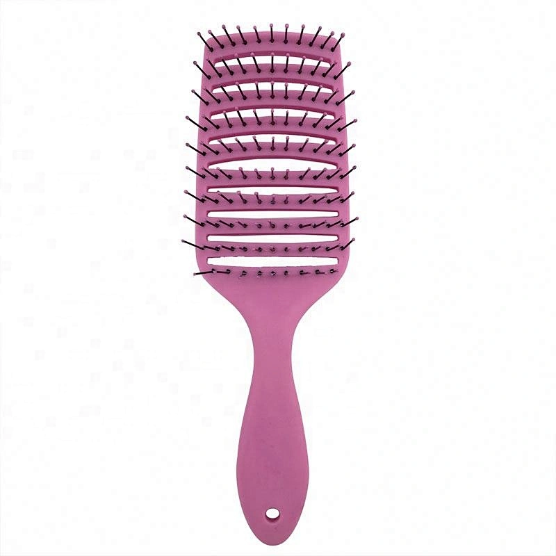 2020 Hot Selling Matte Finish Wide Curved Vent Detangling Hair Brush