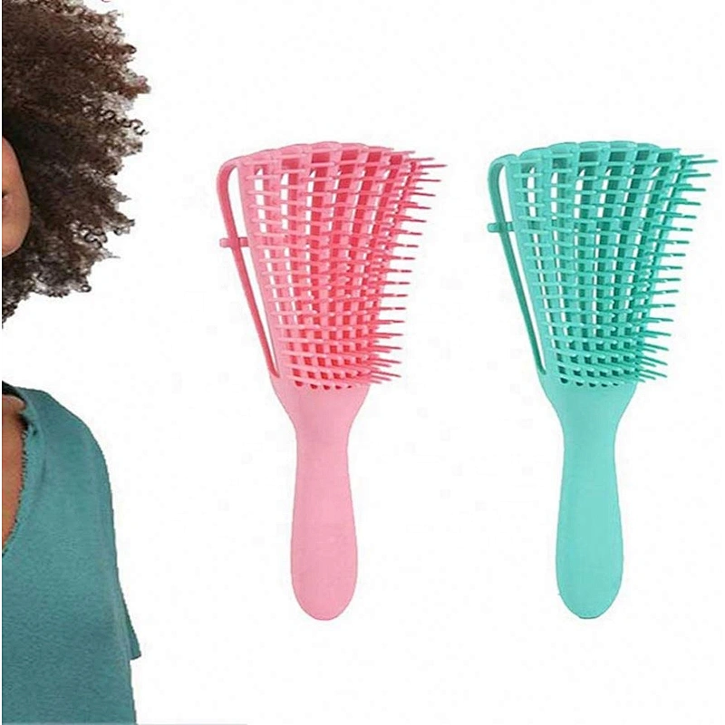 Best Private Logo Wet Afro Detangle Comb Detangling Hair Brush For Curly