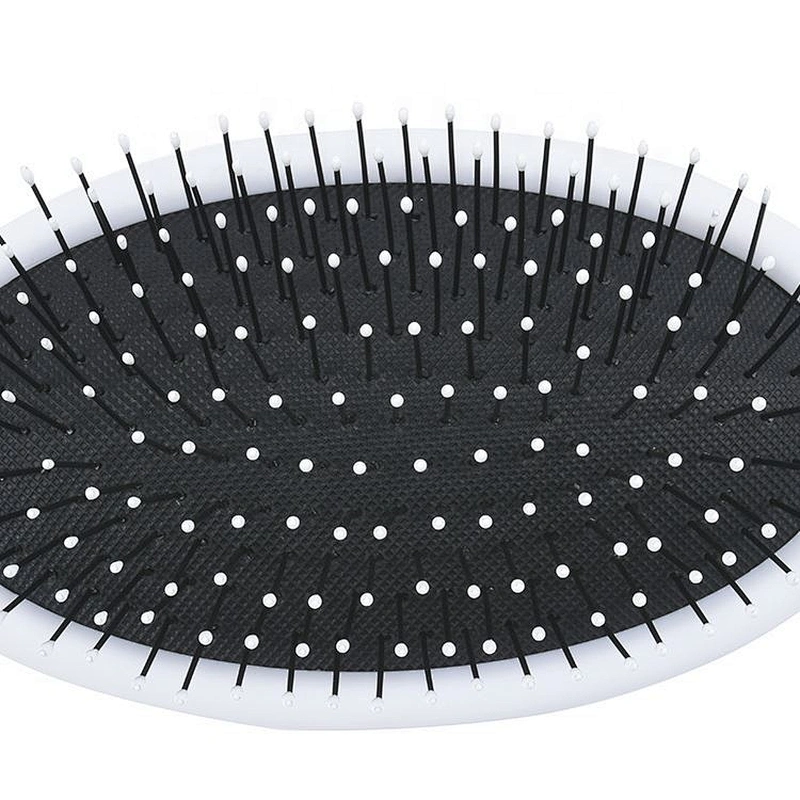 Professional soft comfortable customized color logo plastic hairbrush wet hair brush