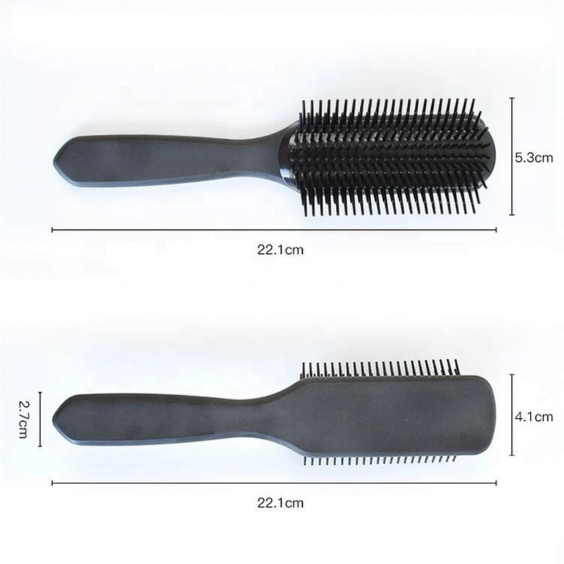 Private Label Denman Brush Manufacturers Wholesale Luxury China Strong Bristles 9 Rows Plastic Compact Waterproof Cushion Laser