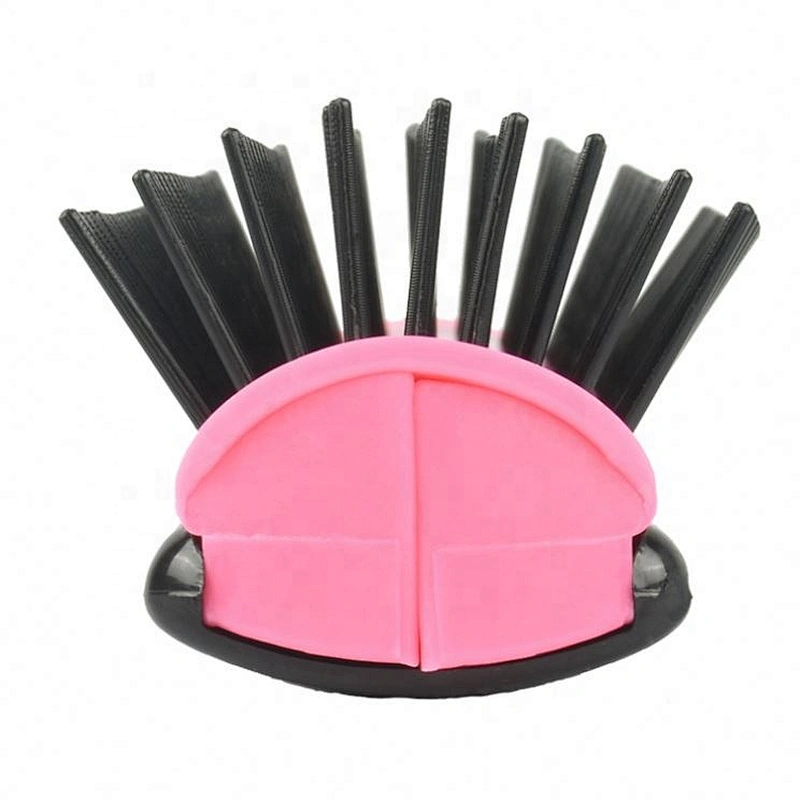 New coming customized logo cheap durable brush set 9 rows strong bristles denman brush